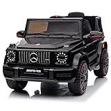 LEADZM Kinder Elektroauto Mercedes G63 AMG,12 V,Elektrische Elektroauto für Kinder Kinderauto...