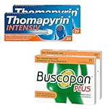 Buscopan® Dragées 2 x 20 Stück - Linderung bei Bauchschmerzen und Bauchkrämpfen + Thomapyrin...