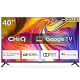 CHIQ TV L40H7G, 40 Zoll Fernseher, Smart TV, Full HD, Google TV, Google Assistent, Chromecast...
