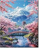 Gutluz Malen nach Zahlen Erwachsene Landschaft - paint by numbers adult blume - cheerful painting...