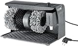 Sichler Haushaltsgeräte Schuhputzmaschine: PROFI Schuhputz-Maschine, Hammerlack, 3 Bürsten,...