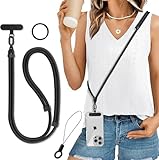 Casecret Handykette Universal Verstellbar Handyband zum Umhängen Handy Kette Lanyard Umhängeband...