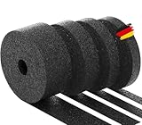 BAUHELD® Terrassenpads auf Rolle 10m x 50mm x 6mm [Made in Germany] Stabile Bautenschutz-Matte aus...