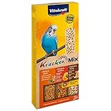 Vitakraft Kräcker Trio-Mix Wellensittich - Honig, Orange & Popcorn