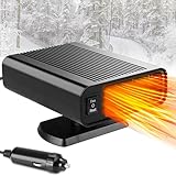 Showvigor Tragbar Auto Heizung, 12V 150W Autoheizung mit Zigarettenanzünder, 2 In 1 Heizung und...