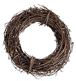 NaDeco Clematis-Kranz in Natur, Durchmesser ca. 15cm | Deko-Kranz | Naturkranz | Rebenkranz |...