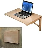 Platzsparender, klappbarer Computertisch zur Wandmontage, Klapptisch für Heimbüro, für Laptop,...