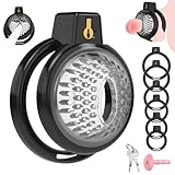 QRRQ Chastity Cage Männer, Weicher Keuschheitskäfig Herren, mit 6 Penisringen, je nach Größe...