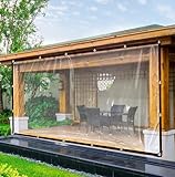QOFLY 1x2 Plane Wasserdicht Transparent Mit öSen GroßE Abdeckplane Durchsichtig Zeltplane...