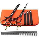 Candure Friseurschere Haarschneideschere Set Professionelles Haarscheren 5.5' Rostfreier Stahl...