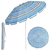 Raised Garden Kits Strandschirm Sonnenschirm um 30° knickbar Gartenschirm 50+ Tischschirm mit...