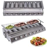 Kommerzieller Gasgrill - Edelstahlgrill mit 8 Brennern, ideal für Restaurants und Veranstaltungen...