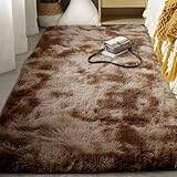 RENXTAO Langflor Teppiche 170 x 210 cm High Pile Flauschig Hochflor Teppich Waschbar für Wohnzimmer...