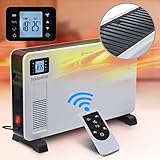 Heidenfeld Elektro Konvektorheizung EK100 | 2300 Watt - Fernbedienung - Timer - LCD-Display -...