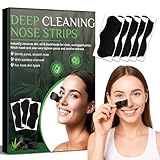 HuakChai Mitesserentferner Stripes, 80 Stück Mitesser Entfernen mit Aktivkohle, Mitesser Entfernen...