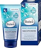 Balea Niacinamide Nachtcreme – 10% Niacinamid – Parfumfrei – Mit 5% Traubenkernöl –...