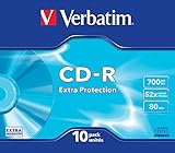 CD-R 80/700MB Verbatim Slim-Case, 10 Stück Pack