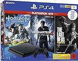 PlayStation 4 - Hits Bundle (1TB, schwarz, slim) inkl. Uncharted 4, The Last of Us, Horizon Zero...
