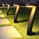 GEARLITE Solarlampen für Außen Garten, 4 Stück Stilvoll Solarleuchten für Außen Extrem Hell mit...