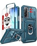 LeYi Objektivschutz Hülle für Samsung Galaxy A17 5G Handyhülle [2 Glasfolie Schutzglas] Hybrid...