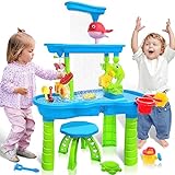 VINTOP Sand und Wasserspieltisch für Kleinkinder, 44PCS Wasserspieltisch für Kinder, Strand...