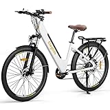 Eleglide T1 Step-Thru E-Bike, Elektrofahrrad 27.5'' Trekkingrad E-Cityrad mit 36V 13Ah Lithium-Akku...