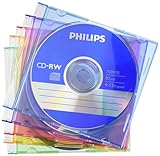 Philips CD-RW Rohlinge 80Min 700MB 4-12x 5er Slim Case coloured