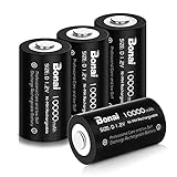 BONAI D Akku 10000mAh Mono D Wiederaufladbar Batterien Hohe Kapazität D Accu NiMH 1,2V D Zellen...