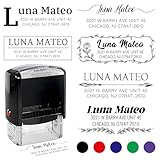 Adressstempel Selbstfärbend Personalisierte,Firmenstempel mit Text, Name oder Adresse, 5...