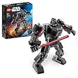 LEGO Star Wars Darth Vader Mech, baubares Actionfiguren-Modell mit Gelenkteilen, Minifiguren-Cockpit...