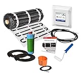 Mi-Heat 17/5 Dünnbettheizmatte 200W/m² - 8m² Natursteinheizung Direktheizung Heizgerät...