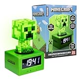 Minecraft Creeper Wecker - Offiziell Lizenziertes Icon Musik & Nachtlicht für Kinder und...