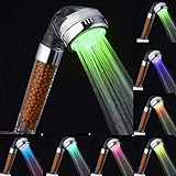 Led Bathroom Shower Head 3/7 Function Adjustable Jetting Shower Filter High Pressure Water Saving...