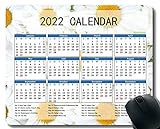 2022 Kalender Mauspad, Kamille blüht Blütenblätter Weiße Mauspadmatte