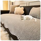 Odaima Sofa Überzug für Haustiere - Weiche Plüsch Sofabezug 1/2/3/4 Sitzer Couch Überzug...