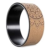 Navaris Yoga Rad Wheel aus Kork - 33 cm Yogarad für Yoga Pilates Gymnastik - Yoga-Stützrad...