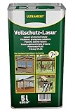 Ultrament Vollschutz-Lasur 7-in-1, palisander, Holzschutz, 5 Liter