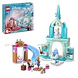 LEGO Disney Frozen Elsas Eispalast, Eiskönigin-Schloss-Spielzeug mit Prinzessin ELSA und Anna...