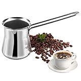 MEYAGOT Gourmet Mokkakännchen, 450ml Türkische Kaffeekanne, Edelstahl Türkische Kaffeemaschine,...