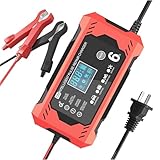 Langsames Ladegerät für Autobatterie, Auto-Batterieladegerät, automatischer Entschwefeler, 6 A,...