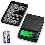Zeawavsl Feinwaage 1000g/0.01g, Multifunktions Taschenwaage Gramm Waage, Präzisions Küchenwaage,...