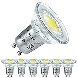EACLL GU10 LED Kaltweiss 3,5W Ersetzt 50W Halogenlampe, 6er-Pack. 385 Lumen 6000K Leuchtmittel,...