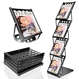 VAIIGO Prospektständer A4 aus Eisen – Faltbarer Flyer- & Zeitschriftenständer,...