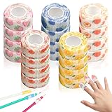 20 Rolle Selbstklebender Verband, Selbsthaftende Bandage 2.5cm x 4m, Elastische Fixierbinde...