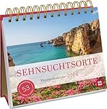Wochenkalender 2024: Sehnsuchtsorte: Tischkalender mit Wochenkalendarium und Jahresübersicht,...