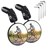 Fahrradspiegel 2 Stück, HD 360° Drehbar & Klappbar Fahrrad Rückspiegel,Universal für Lenker...