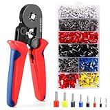Crimpzangen Aderendhülsen Set, Aderendhülsenzange mit Kabelschuhzange und 1800 Stück...