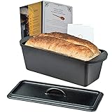 Chefarone Gusseisen Brotbackform mit Deckel - Backform für Brot und Kuchen inklusive Anleitung zum...