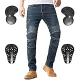 CTBQiTom Morradhose Herren Motorrad Hosen Motorrad Jeans Motorradhose Jeans Gepanzert mit CE...