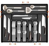 TEBOKHAD Besteckkasten Für Die Küche, Erweiterbarer Großer Besteckkasten Für Schubladen,...